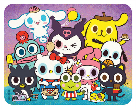 "Kitty and Friends" 8 x 10 art print