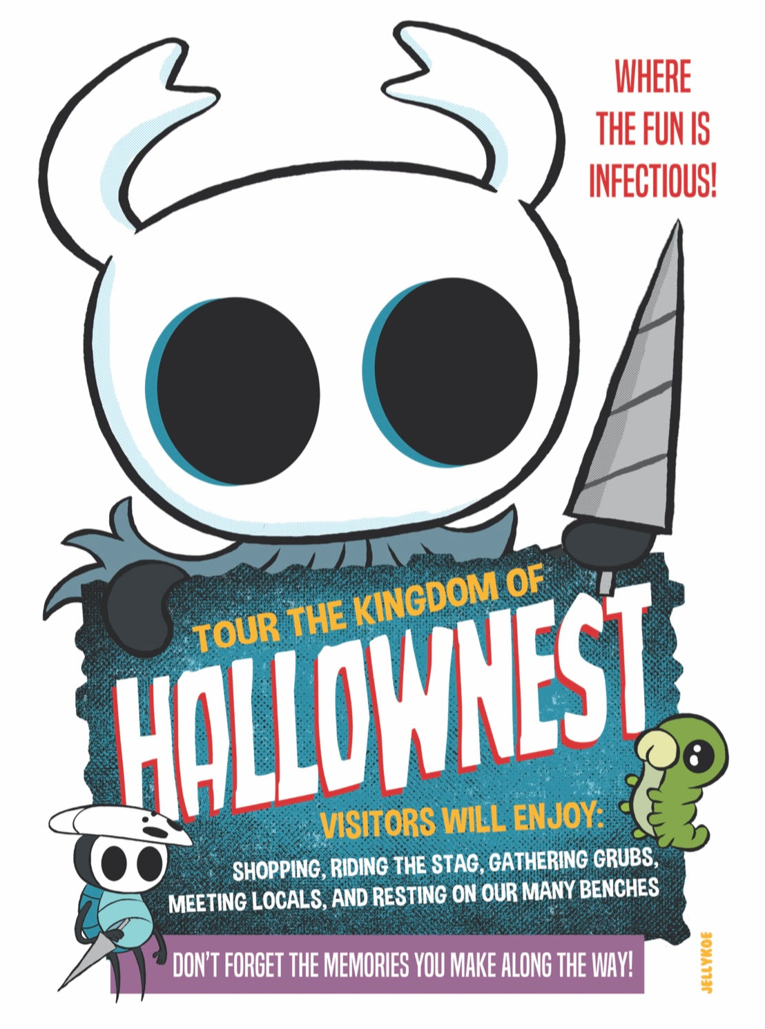 “Hollow Knight" 12 x 16 poster print