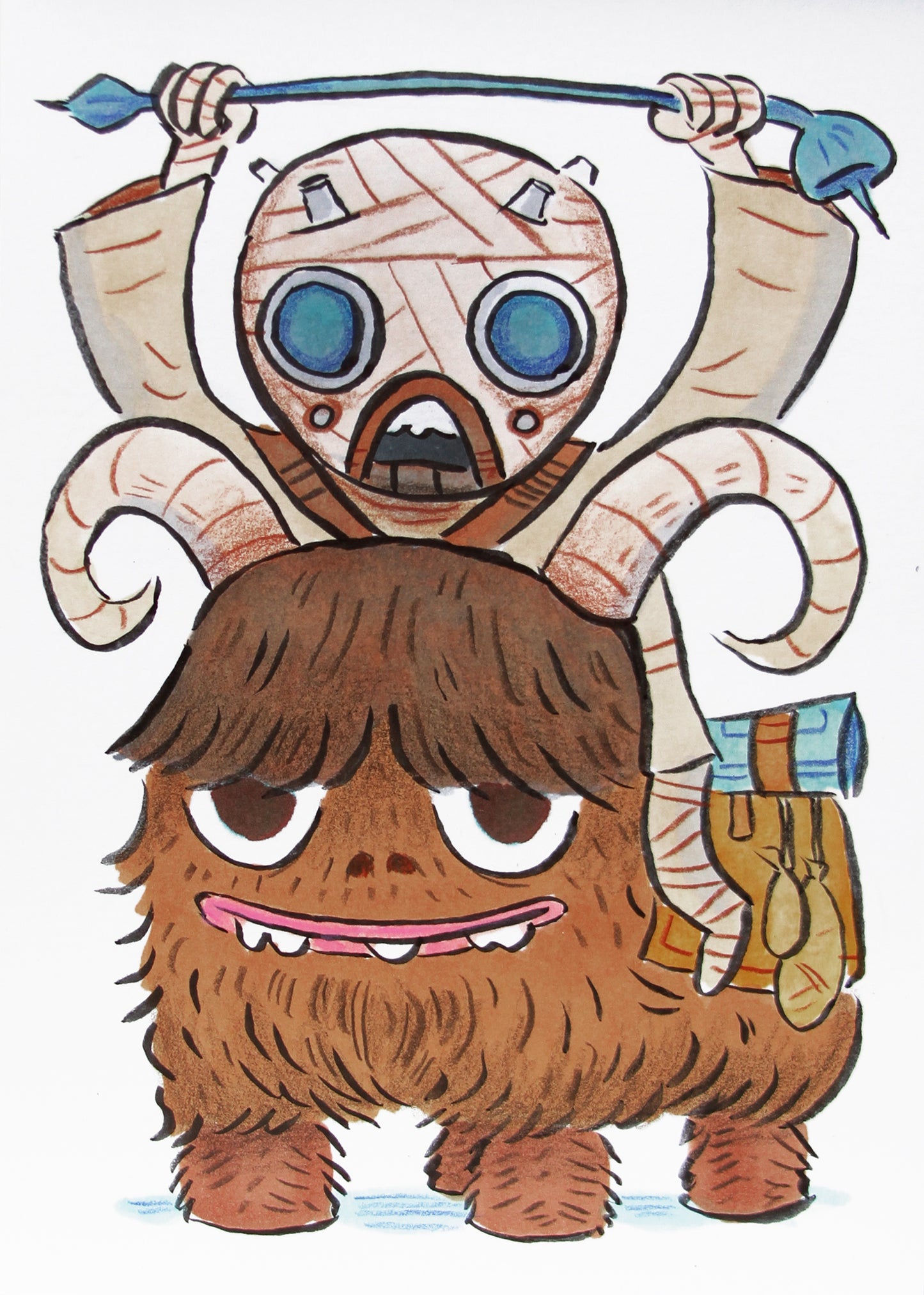 ”Bantha Ride" 5 x 7 print