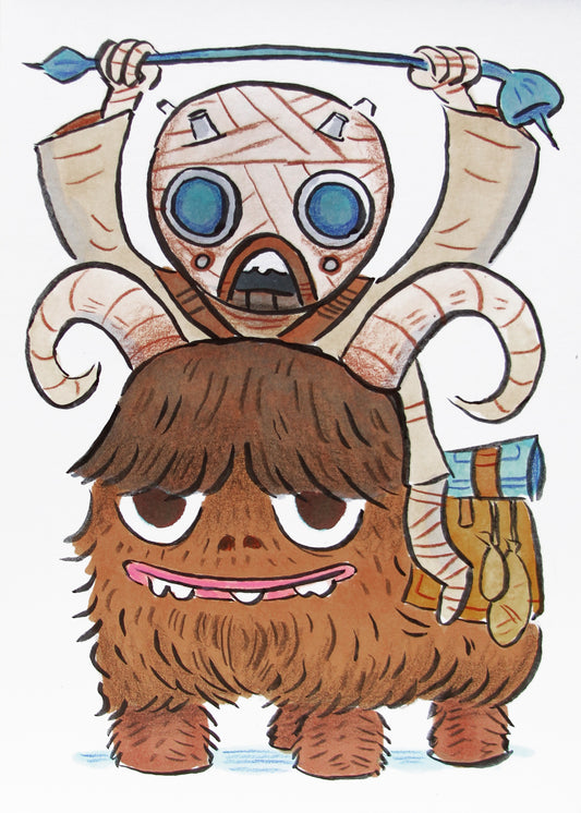 ”Bantha Ride" 5 x 7 print