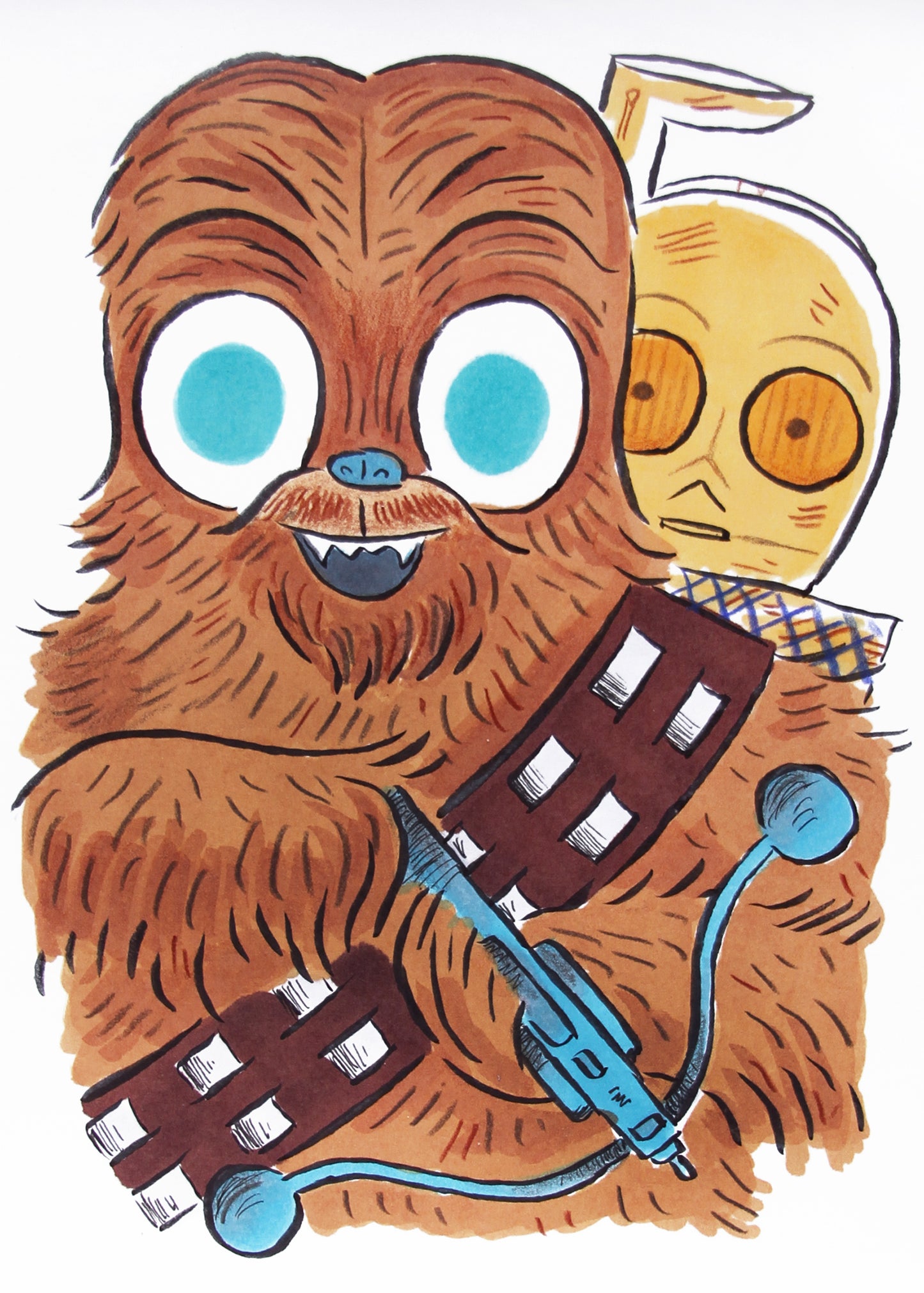 ”Chewie" 5 x 7 print