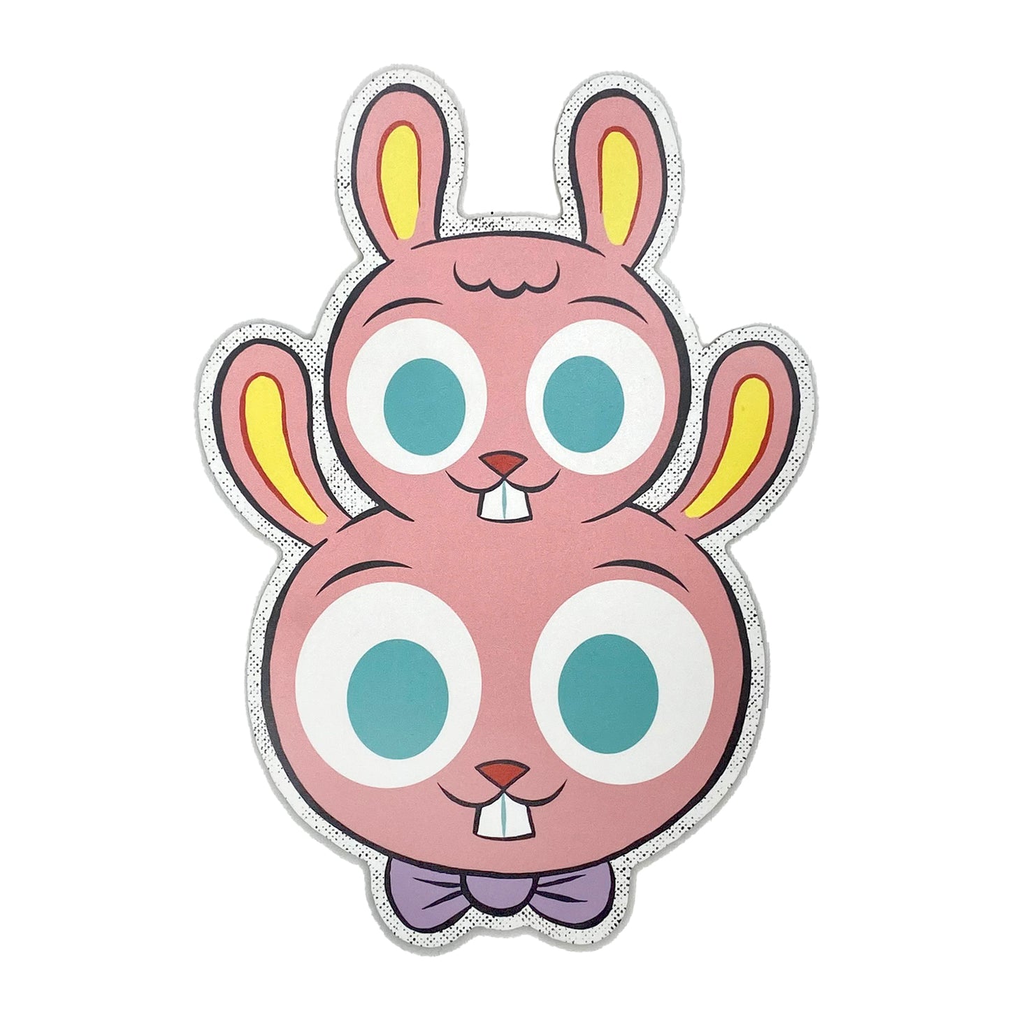 "Double Bunny" cutout print