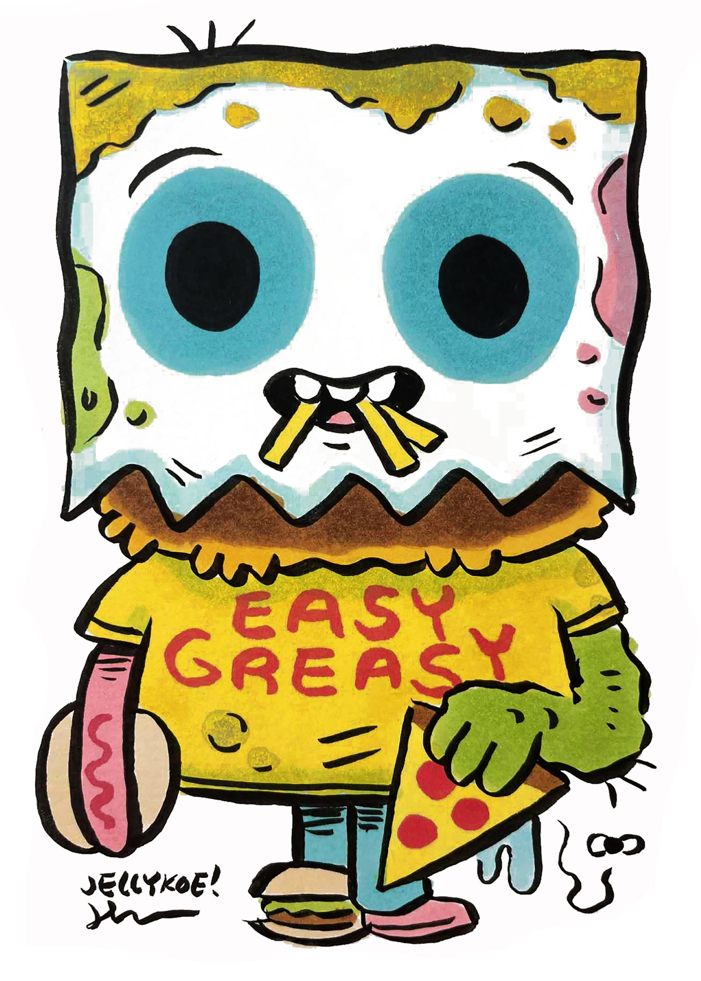 "Grease Bag" original drawing