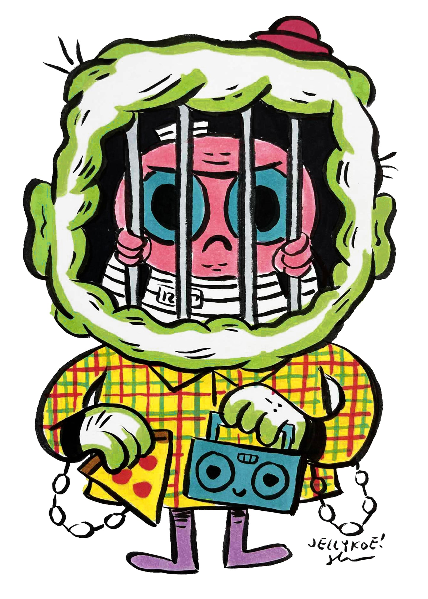 "Ol' Jail Face" original drawing