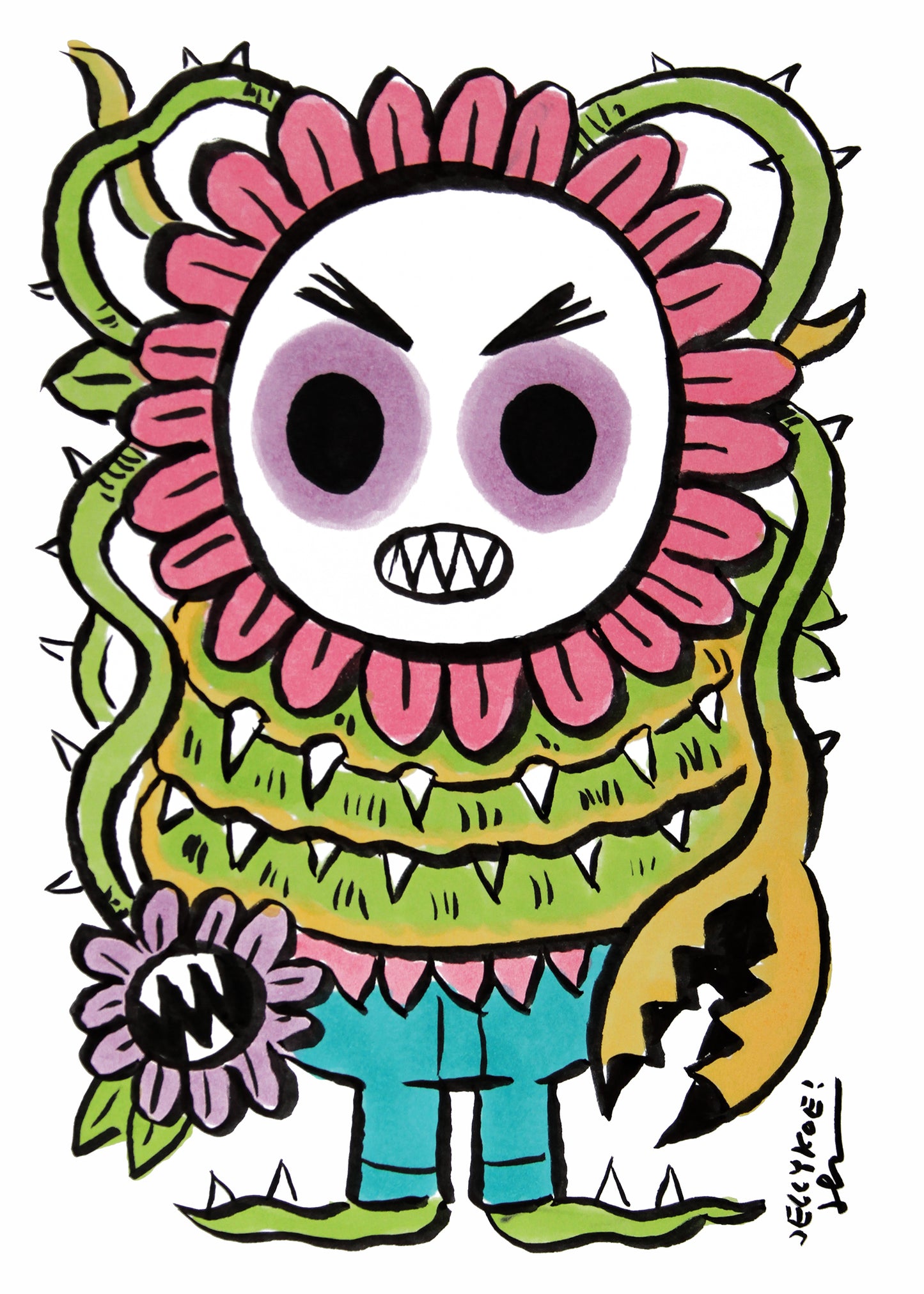 "Kaiju Kreep" original drawing