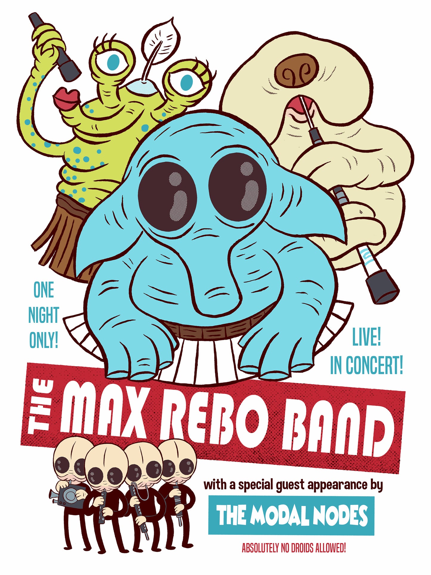 "Max Rebo Band" 12 x 16 poster
