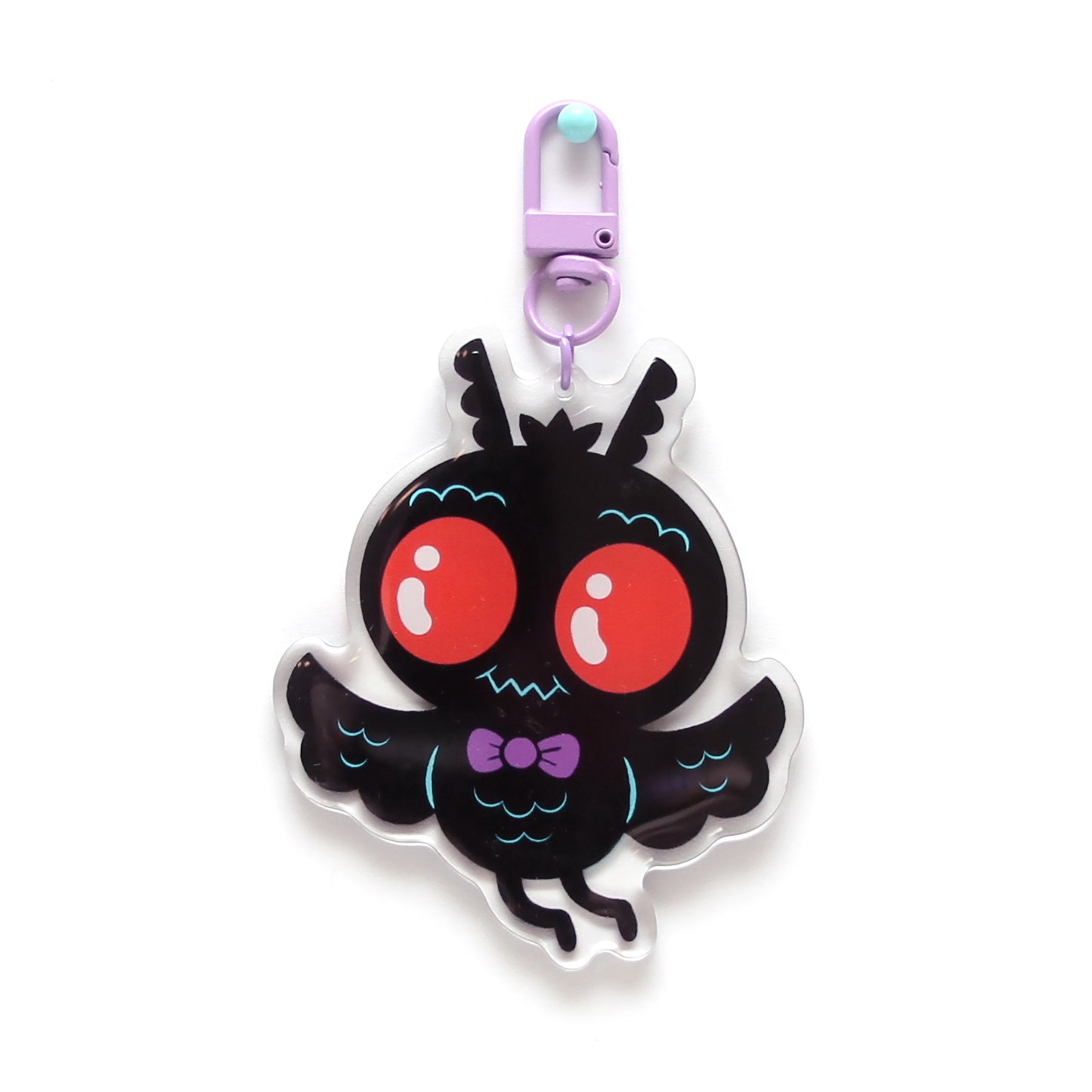 "Mothman" acrylic keychain