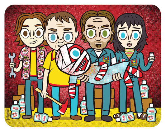 "Mouthwashing Crew" 8 x 10 art print