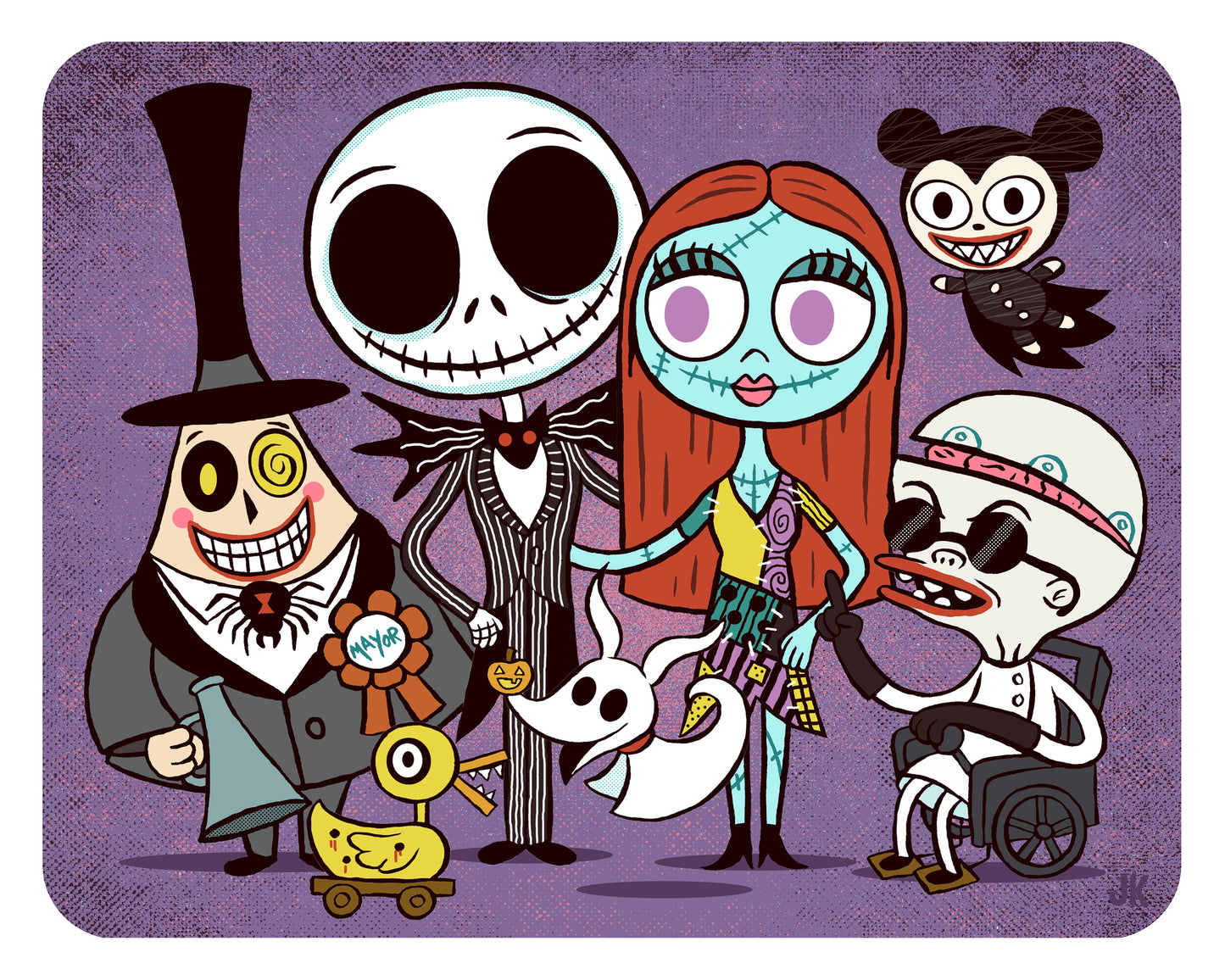 "Jack and Sally" 8 x 10 art print