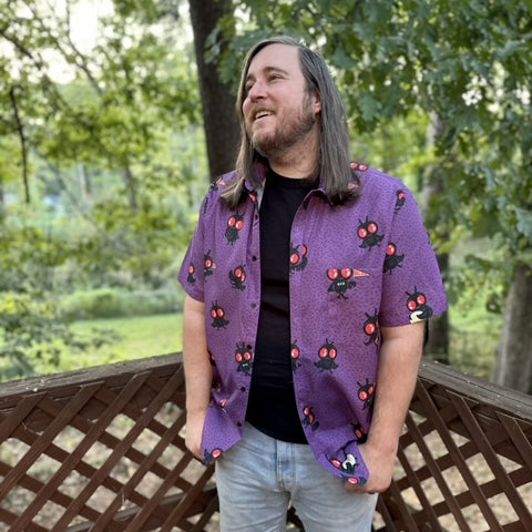 Mothman button down shirt