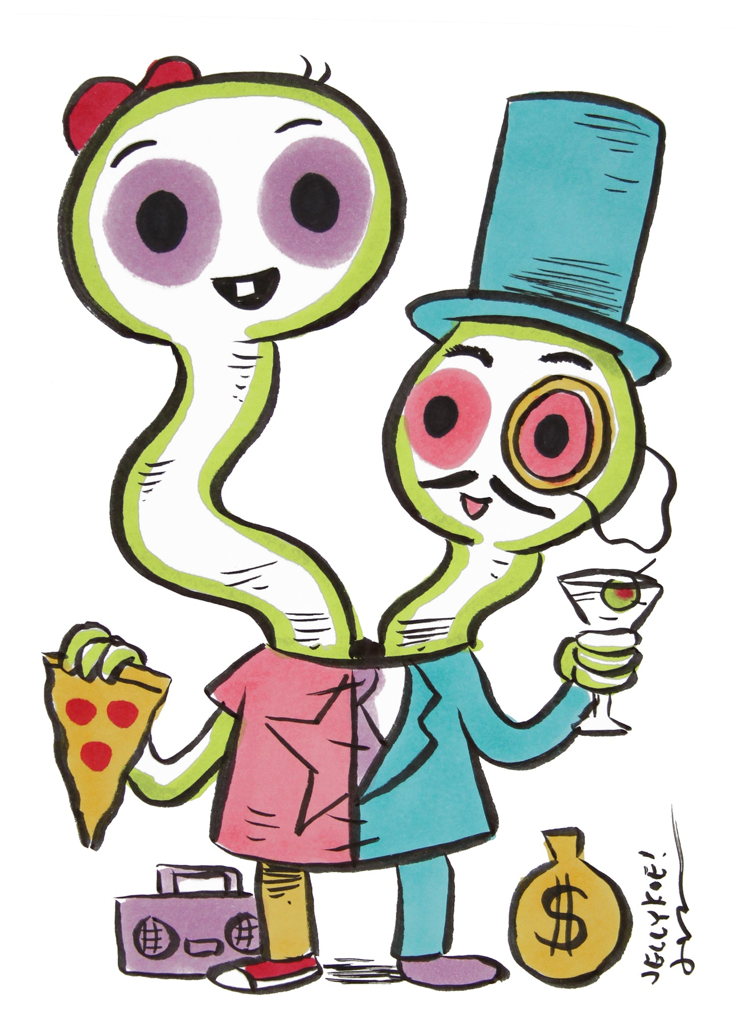 "Two Sides" original drawing