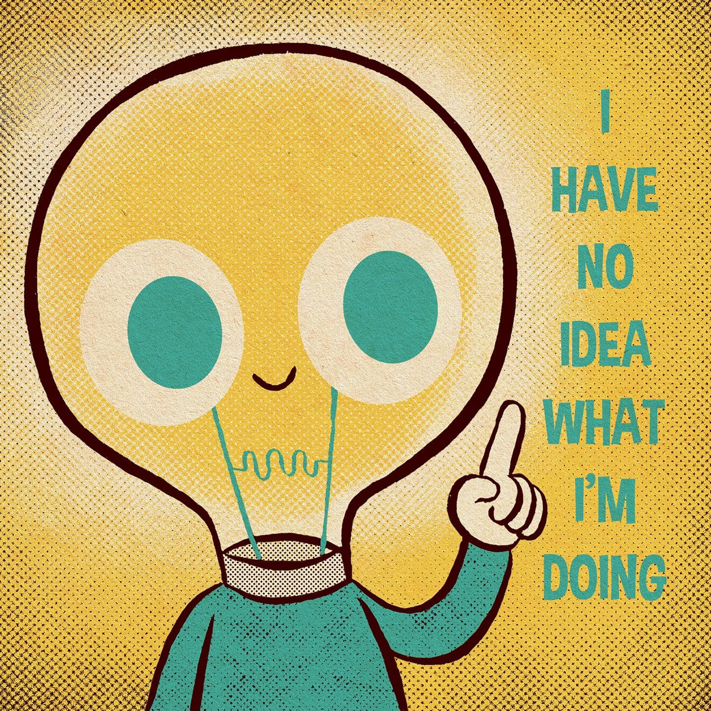 "Bulb Boy" 8 X 8 print