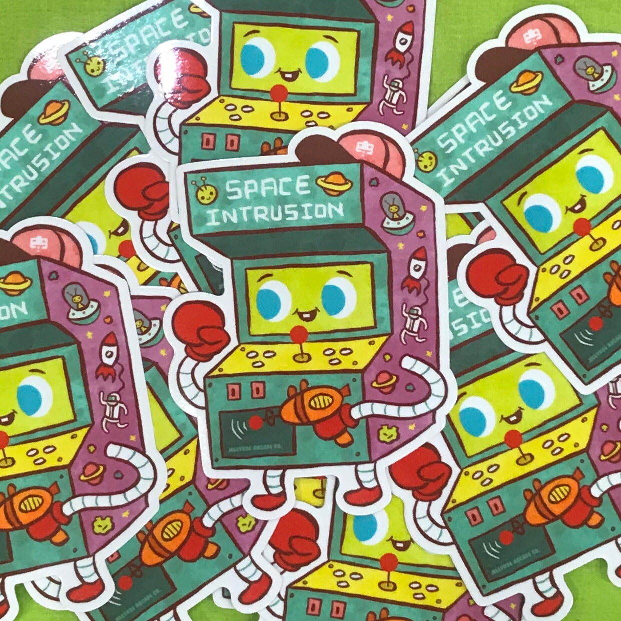 "Space Intrusion" vinyl sticker