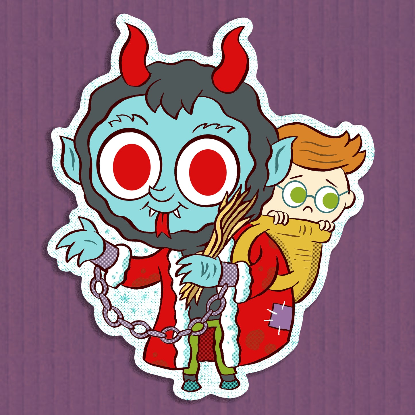 "Krampus" cutout print