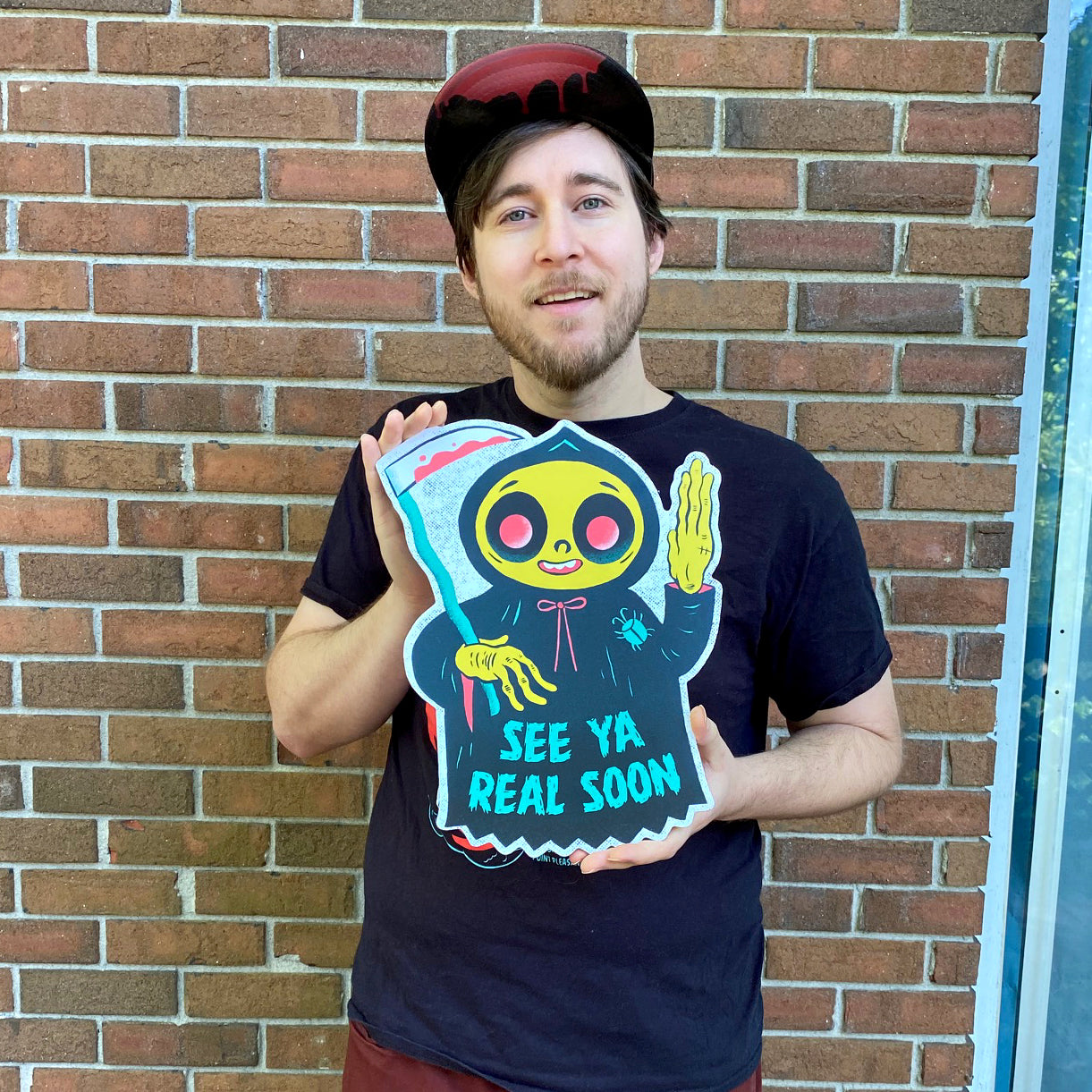 "See Ya Soon" cutout print