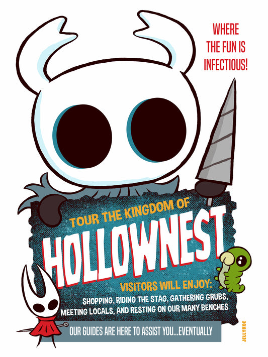 “Hollow Knight" 12 x 16 poster print