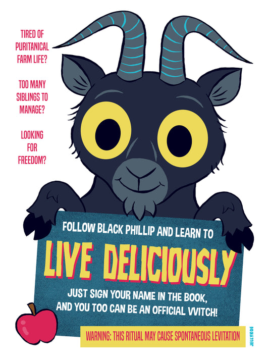 “Live Deliciously" 12 x 16 poster print