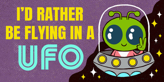 UFO Bumper sticker