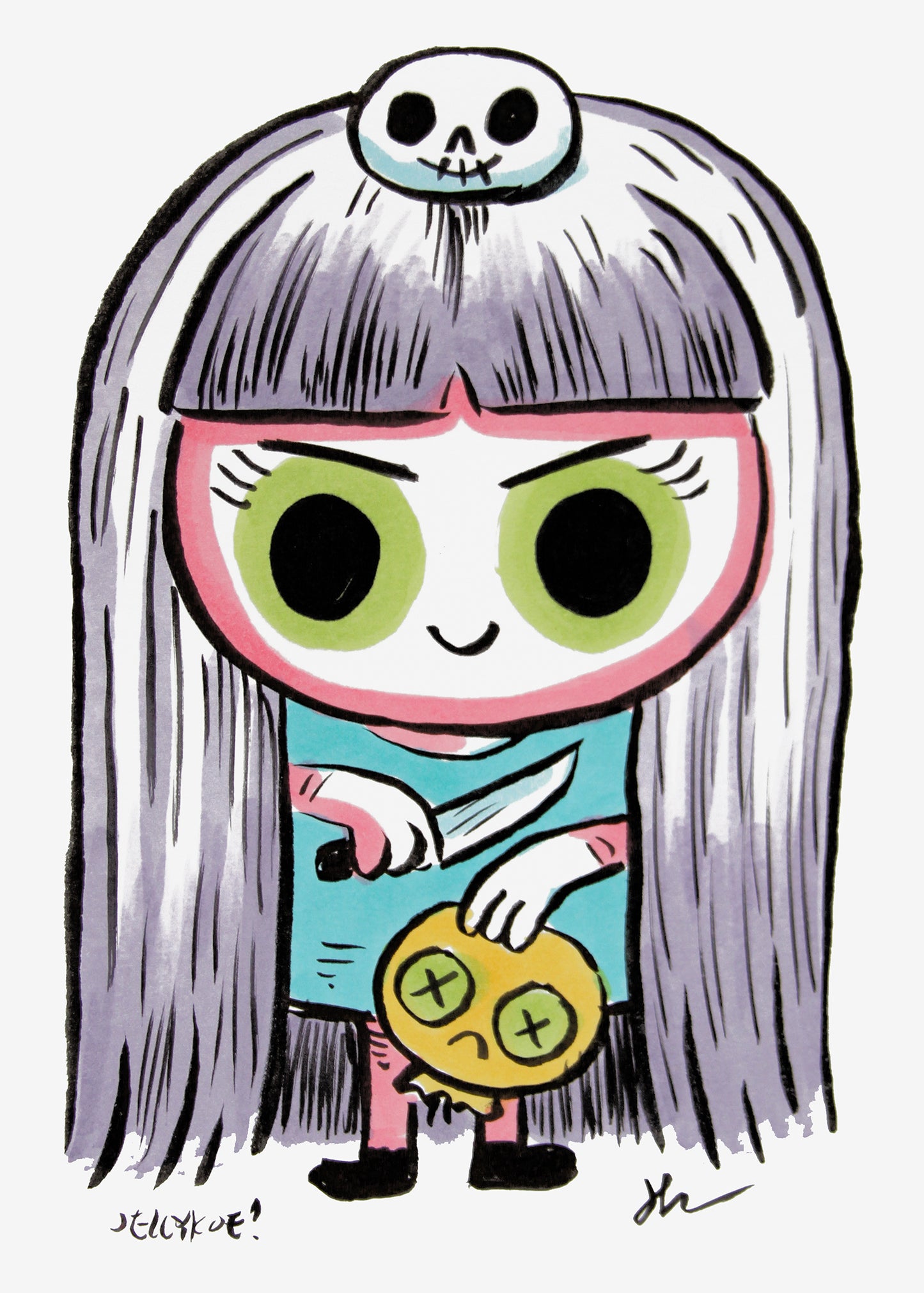 "Badeline" original drawing