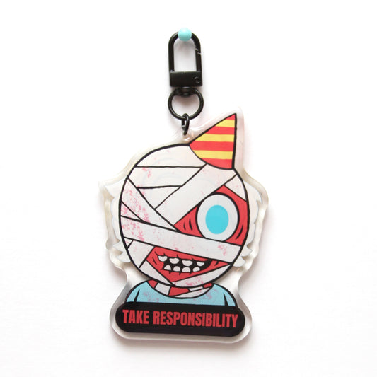 "Take Responsibility" acrylic keychain