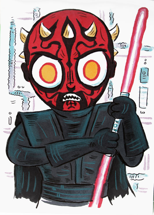 ”Darth Maul" 5 x 7 print