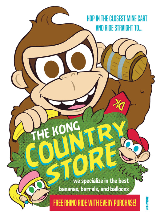 "Donkey Kong" 12 x 16 poster print