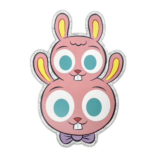 "Double Bunny" cutout print