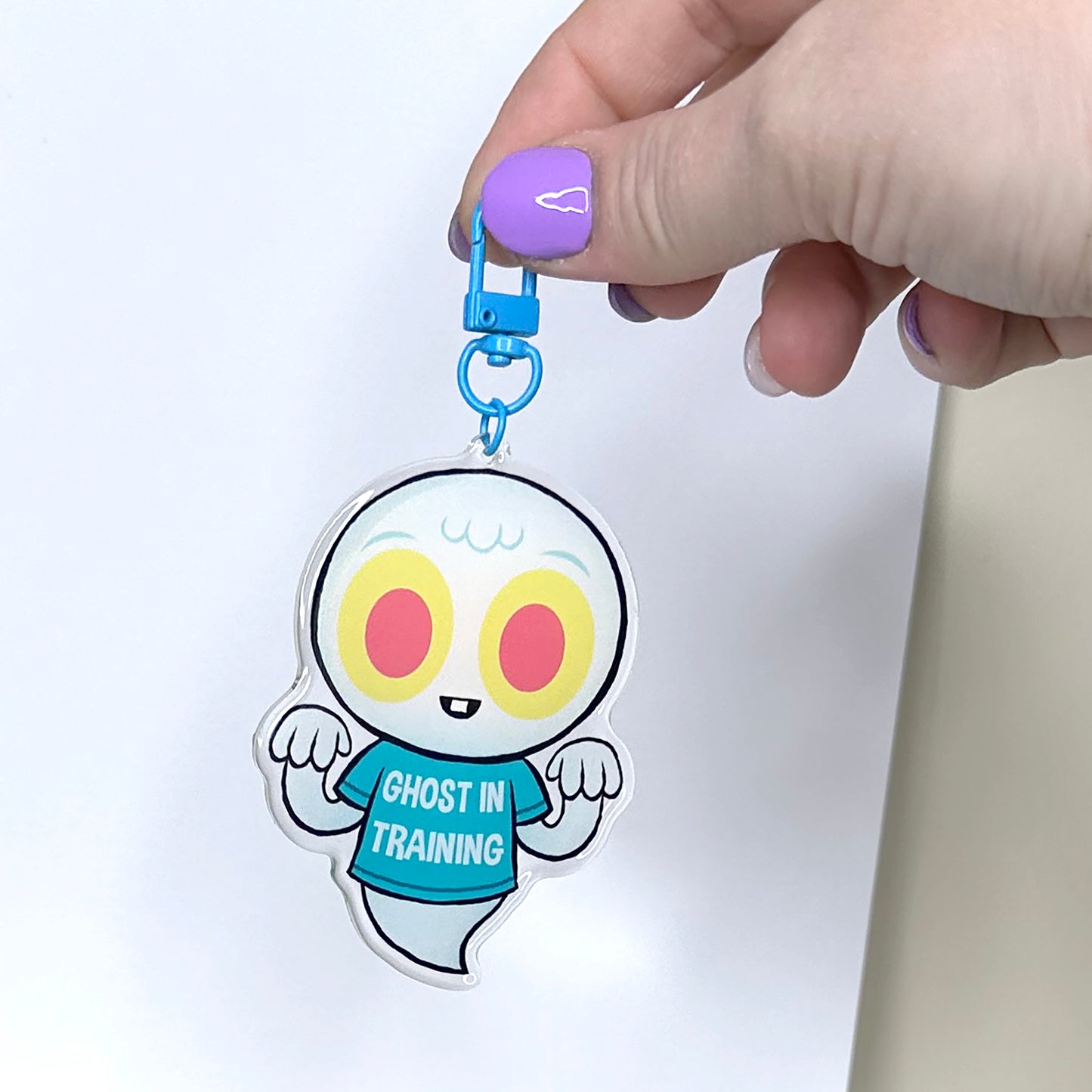 "Ghost in Training" acrylic keychain