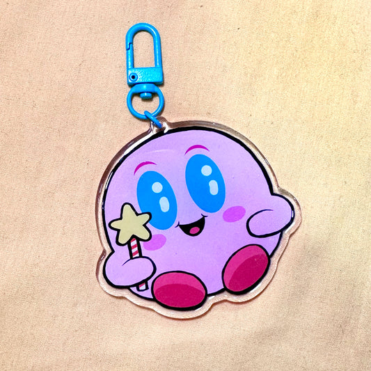 "Kirby" acrylic keychain