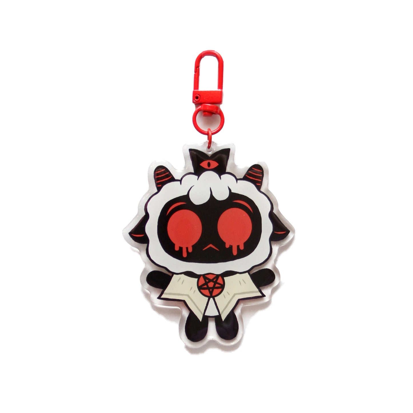 "Cult of the Lamb" acrylic keychain