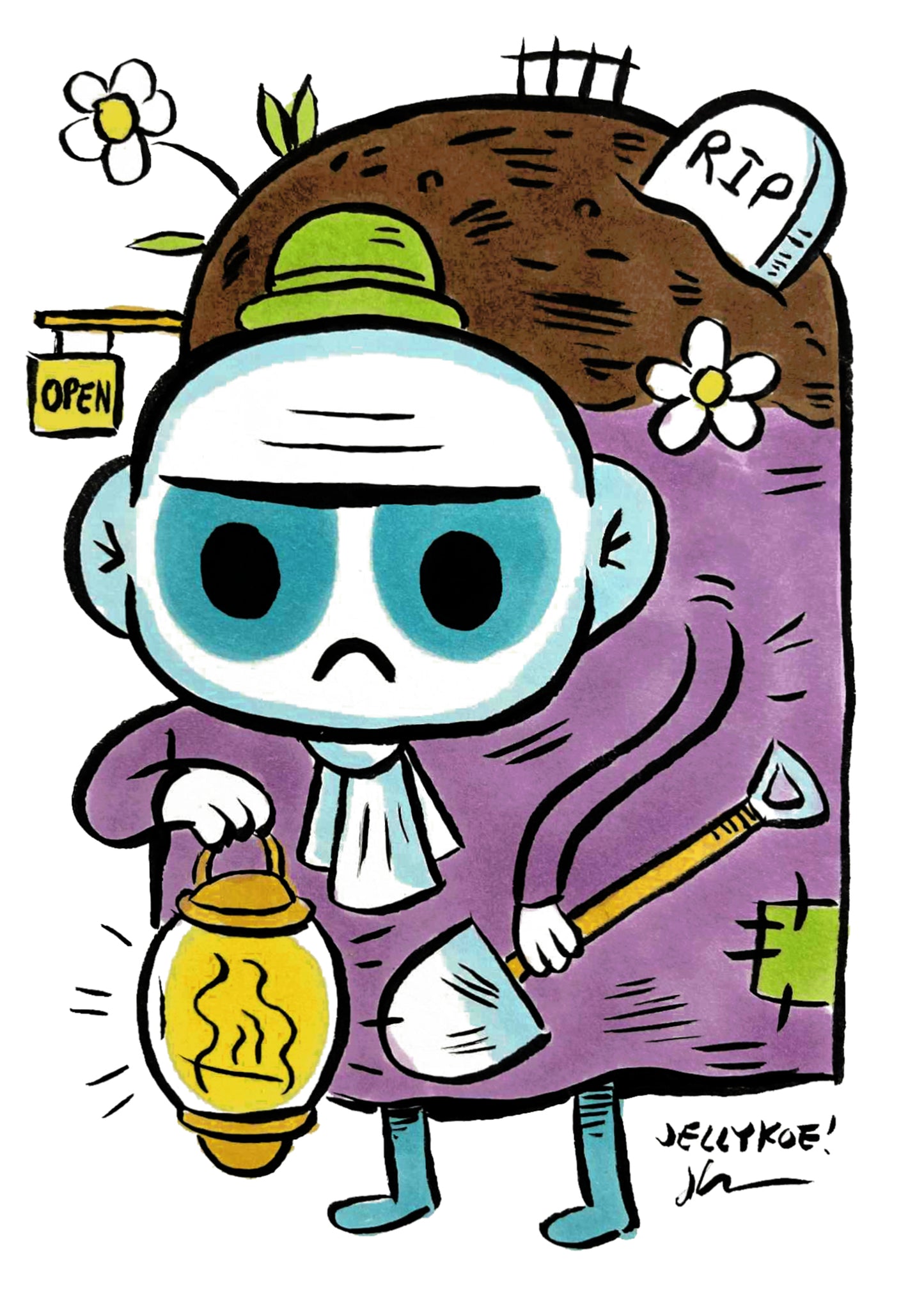 "Lantern Lad" original drawing