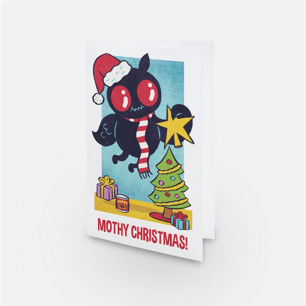 Mothy Christmas card