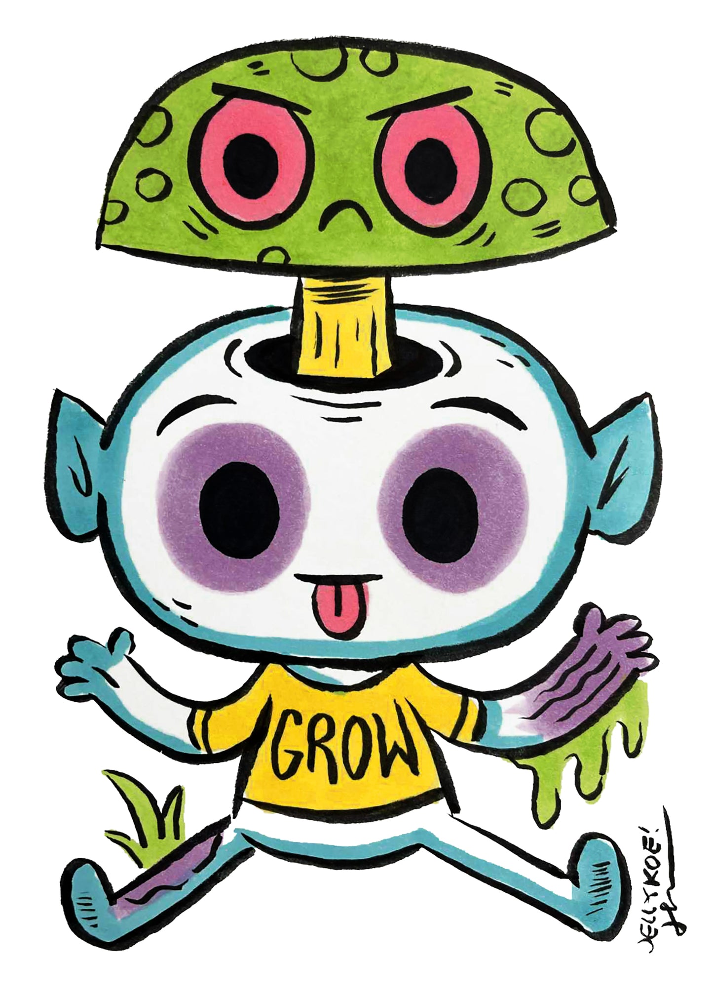 "Mushroom Boy" original drawing