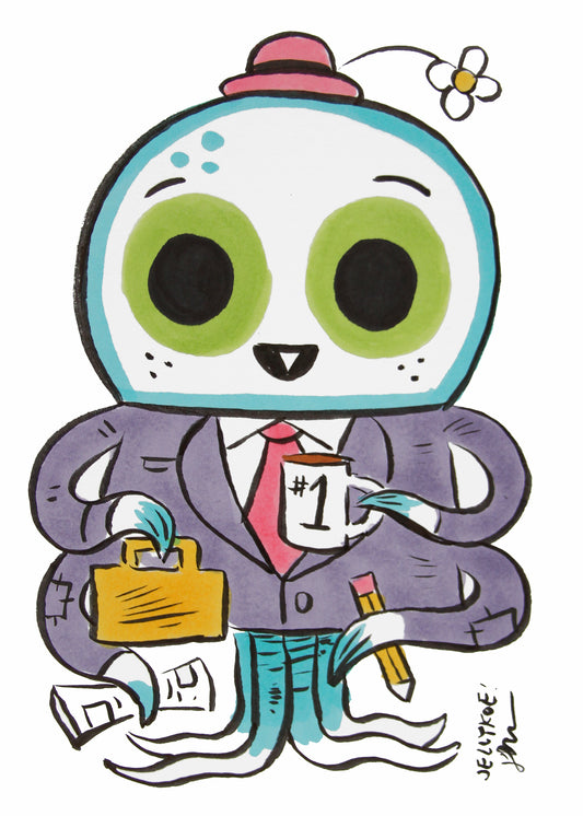 "Octo Business" original drawing