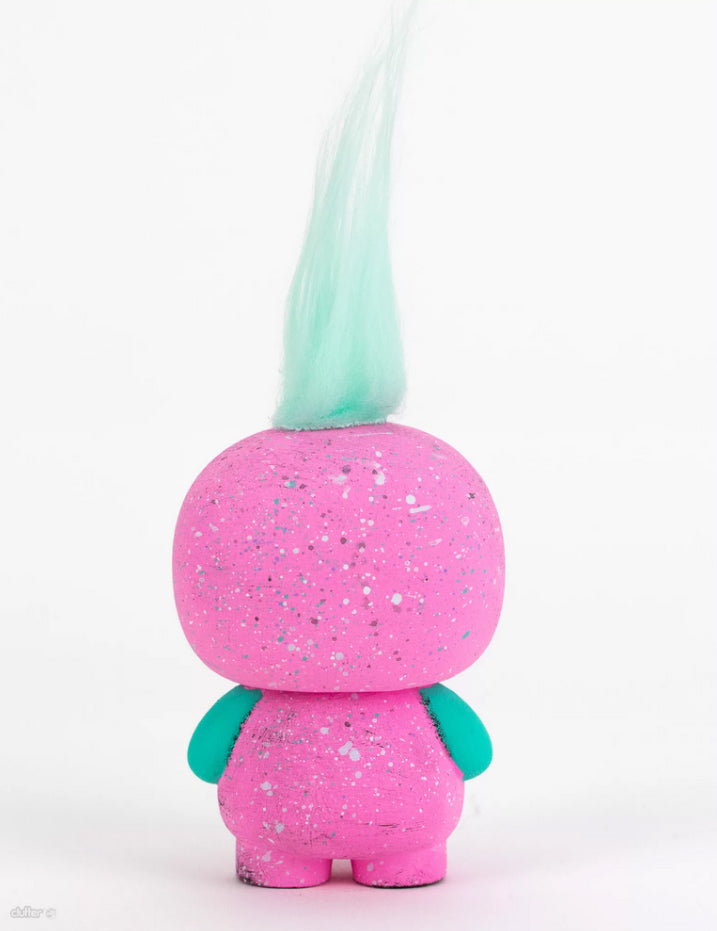 Pink Fuzzle- Jellykoe x Miss Zukie OOAK vinyl figure