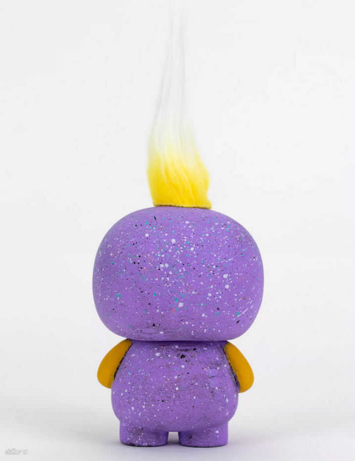Purple Fuzzle- Jellykoe x Miss Zukie OOAK vinyl figure