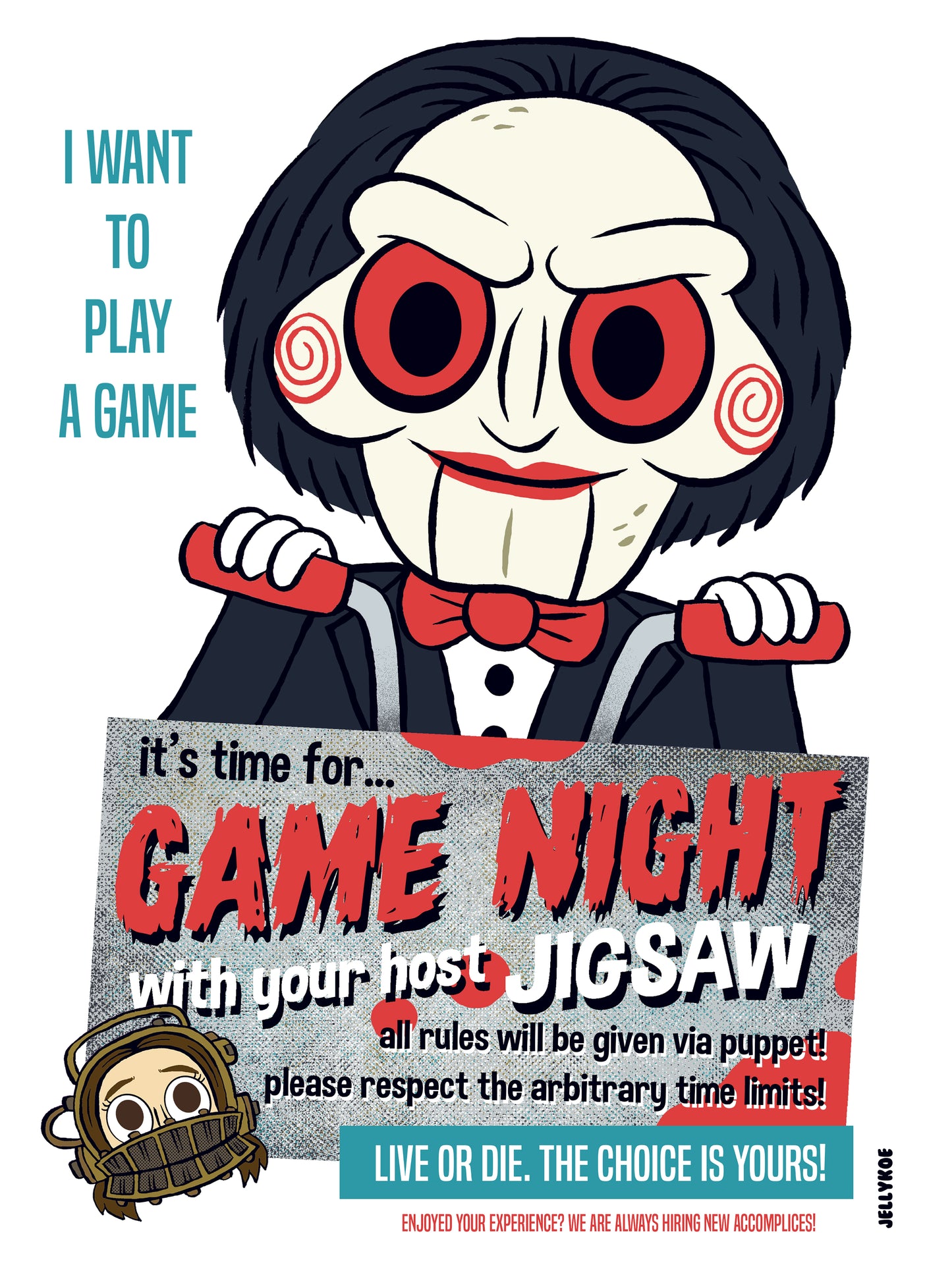 "Game Night" 12 x 16 poster print