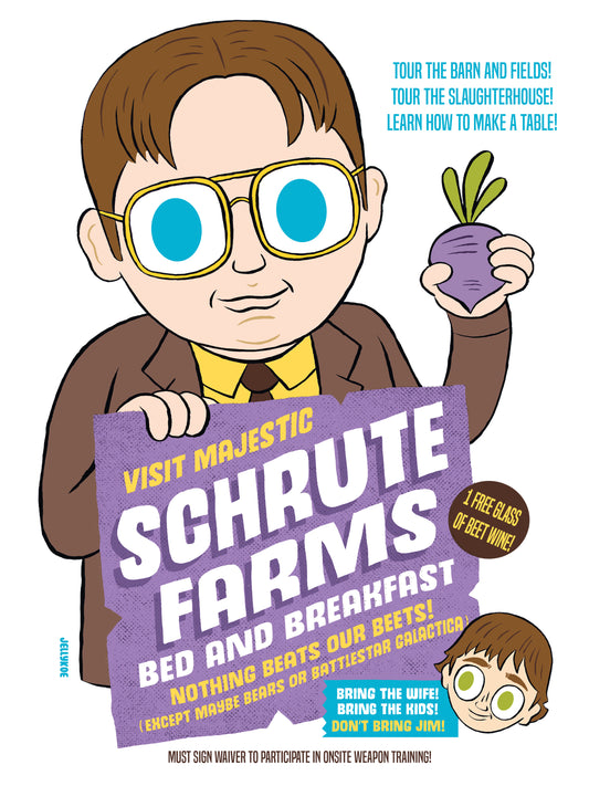 "Schrute Farms" 12 x 16 poster print