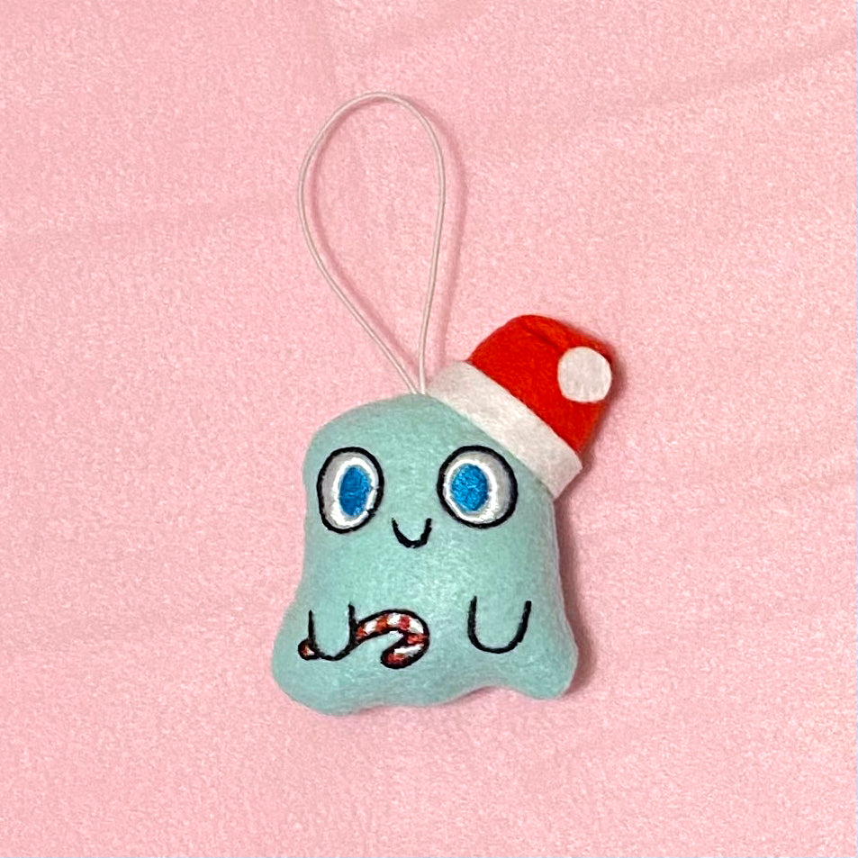 "Ghost of Christmas Presents" felt ornament