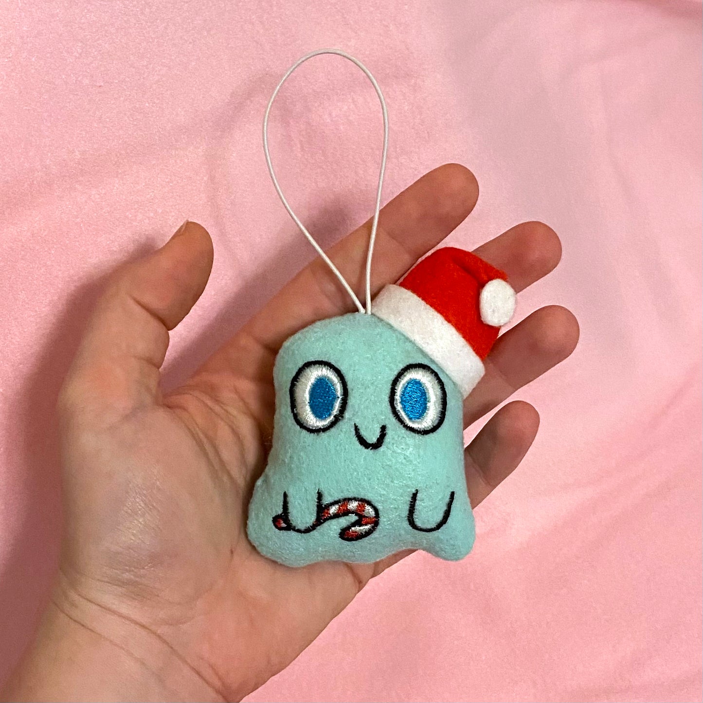 "Ghost of Christmas Presents" felt ornament