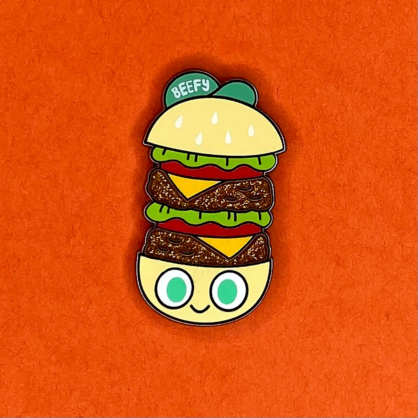 "Kid Beefy" hard enamel pin