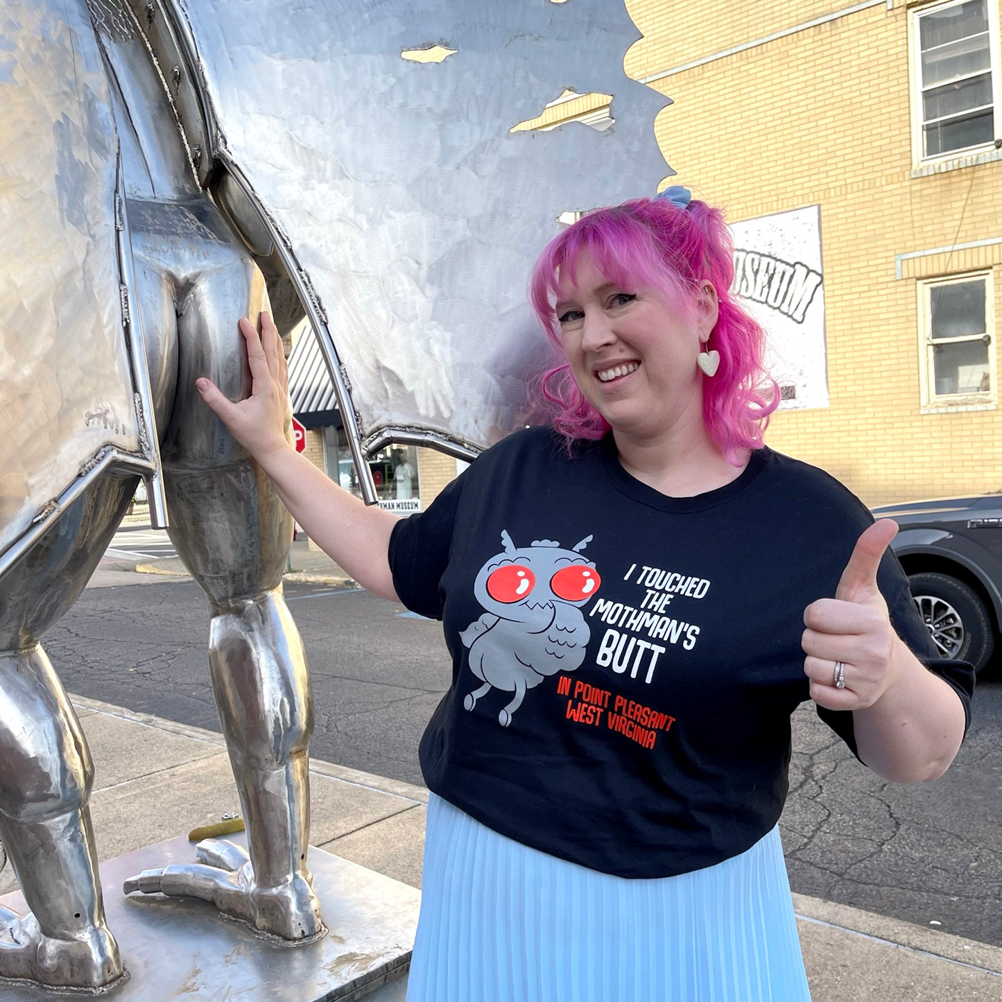 "I Touched the Mothman's Butt" T-shirt