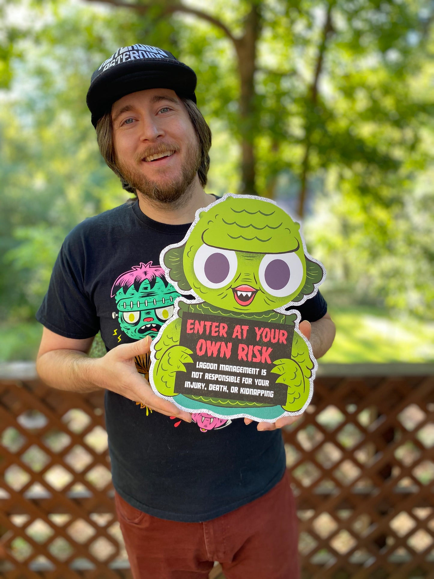 "Pond Scum" cutout print