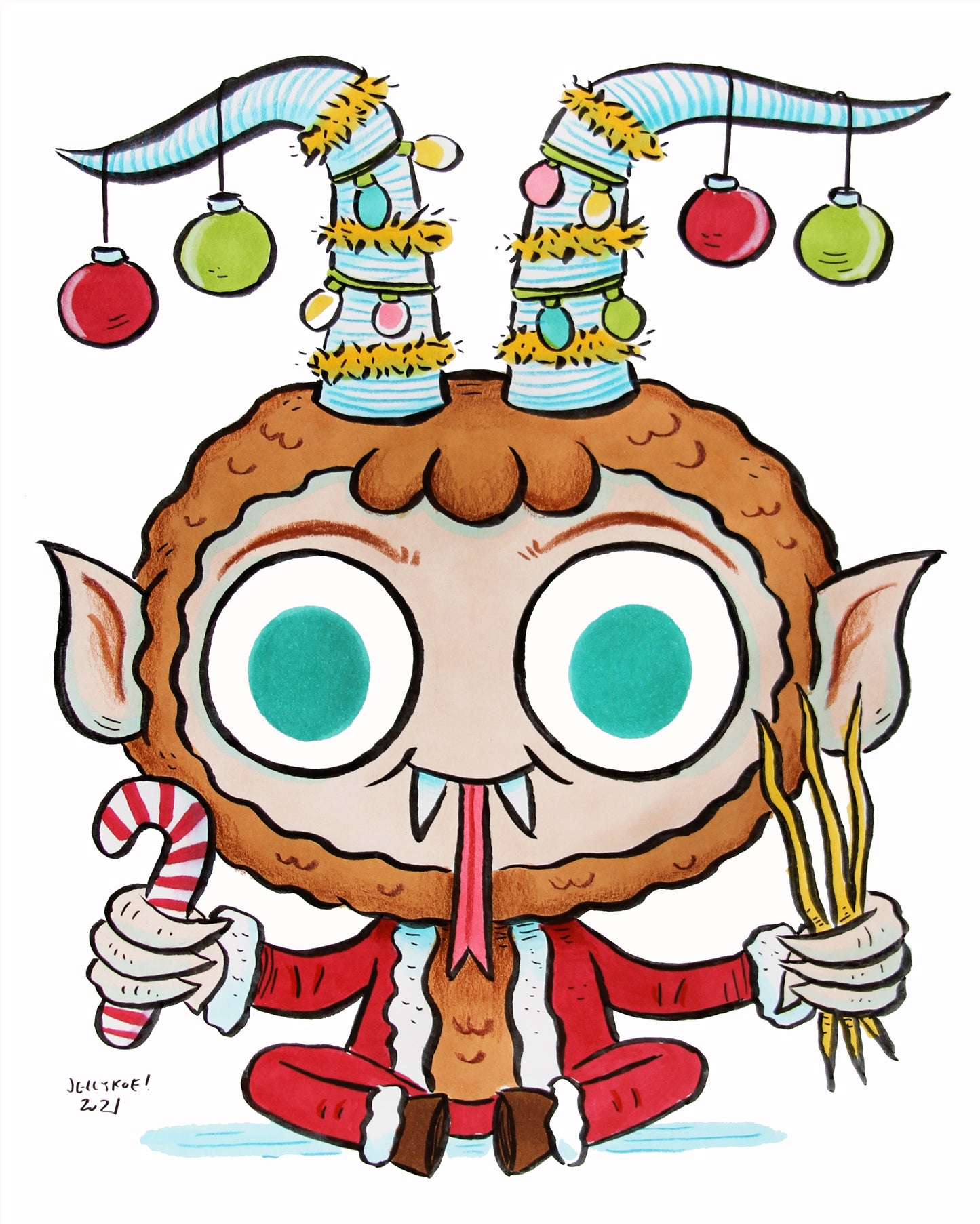 "Deck the Krampus" 8 X 10 print