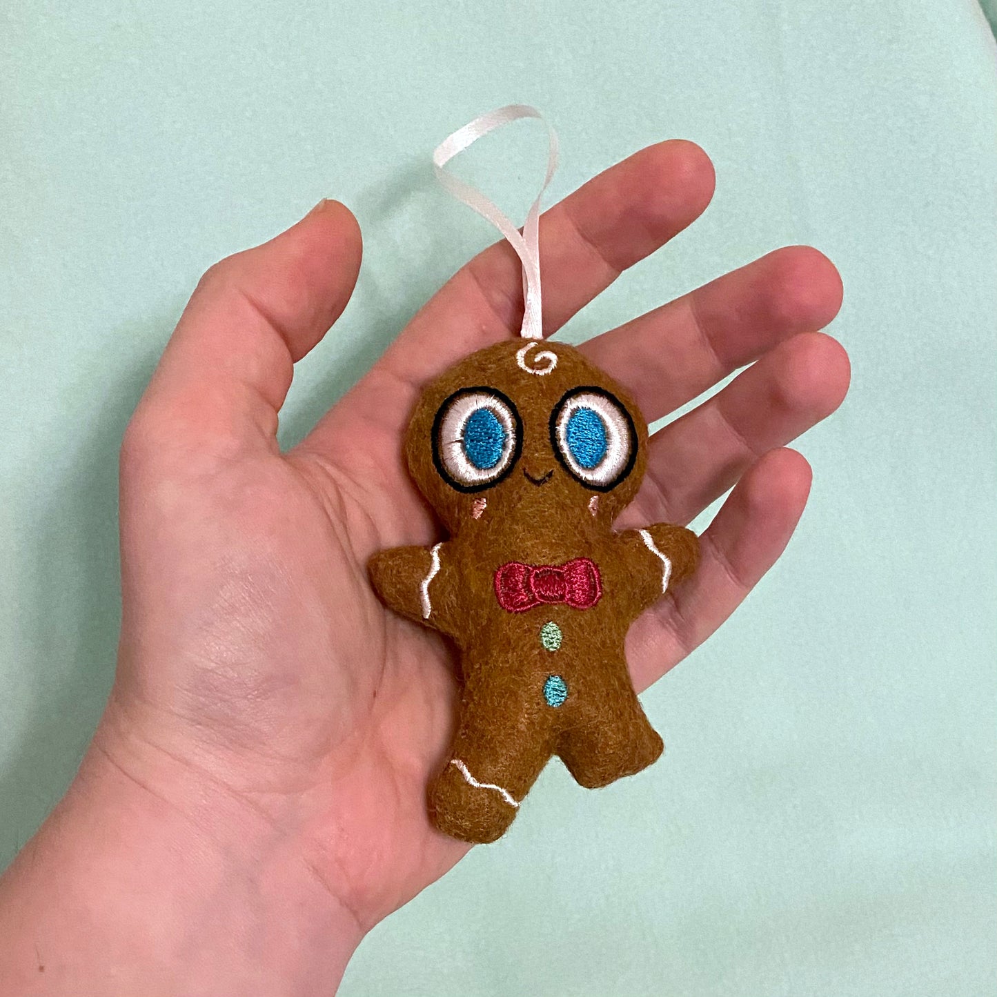 "Uh-oh Gingerbread" felt ornament