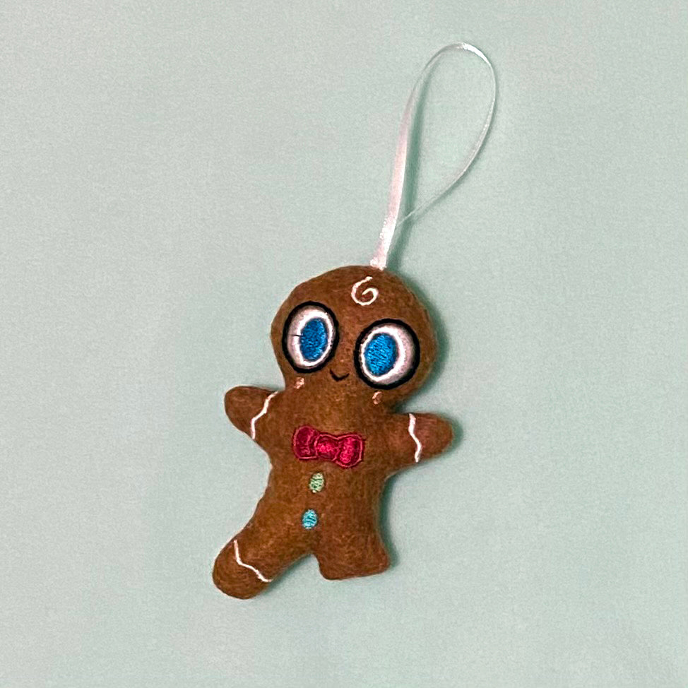 "Uh-oh Gingerbread" felt ornament