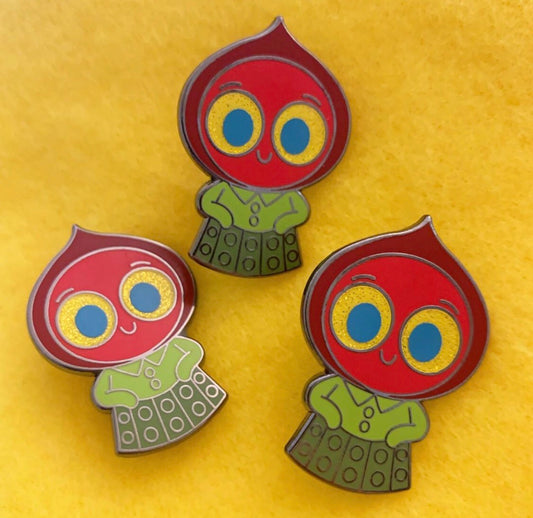 “Flatwoods Monster" hard enamel pin