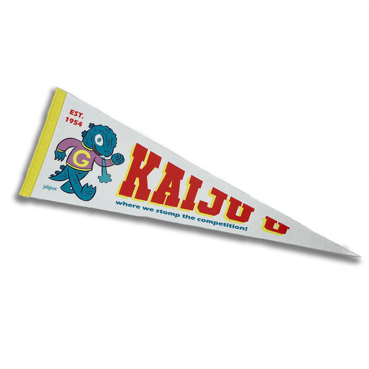"Kaiju U" felt pennant flag