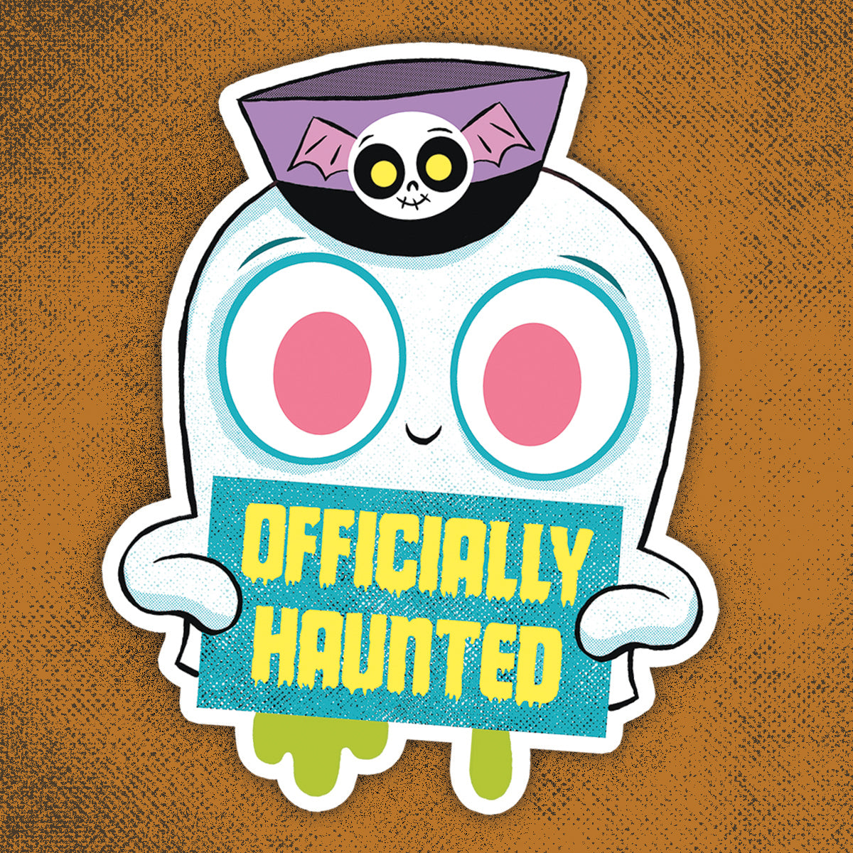 "Officially Haunted" sticker
