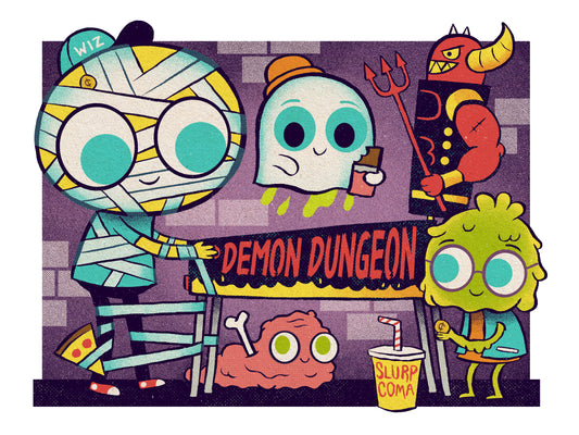 "Demon Dungeon" 12 x 16 limited edition poster print